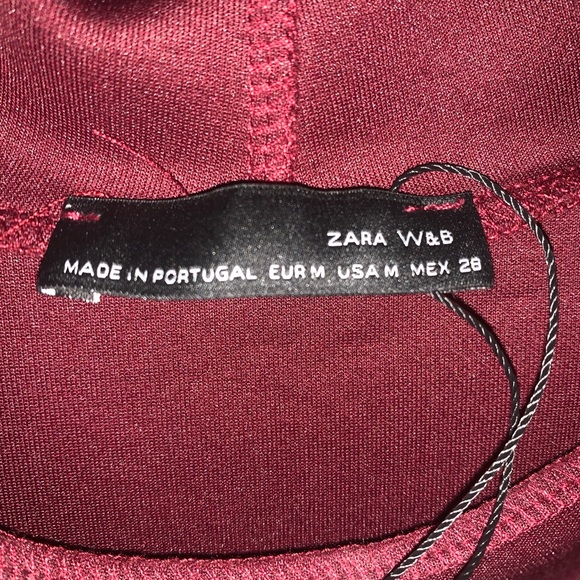 Zara raw edge mock neck crop top - Picture 3 of 3